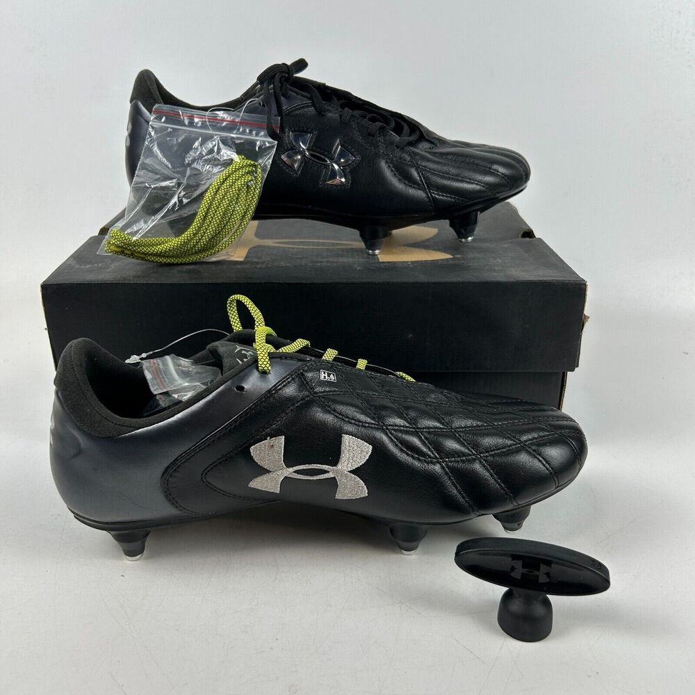 Under Armour Hydrastrike II SG Soccer Cleats Womens US 11 Black with Extra Laces